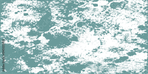 Abstract a detailed textured wall in shades of teal, exuding rustic charm. The uneven surface showcases the passage of time, with hints of wear and imperfections, revealing the beauty of age.