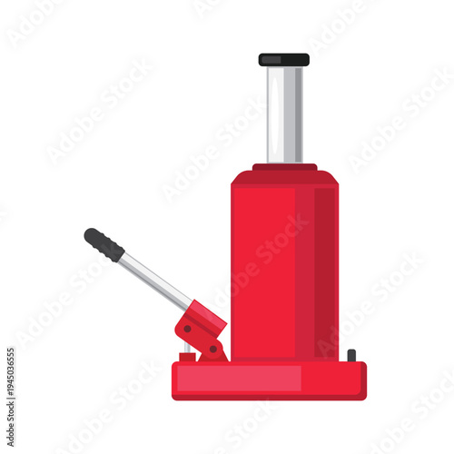 car wheel jack vector illustration.