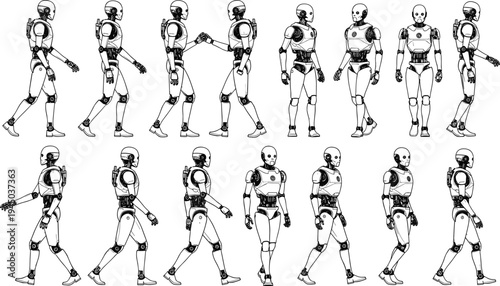 Detailed, black, silhouette, of, a, large, industrial, factory, complex, with, smoking, chimneys, pipes, and, manufacturing, buildings, isolated, on, white, 