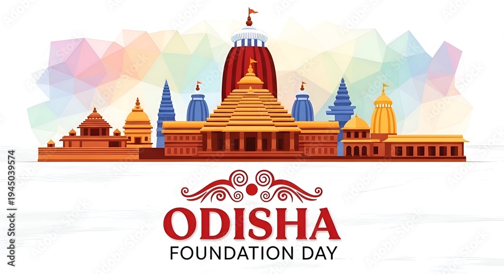 Fototapeta premium Odisha Foundation Day