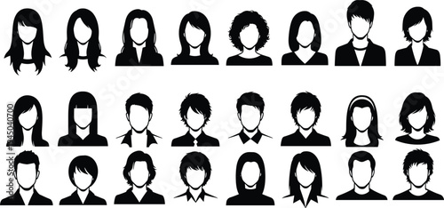 Comprehensive icon set featuring diverse user avatars, professional medical symbols, wheelchair accessibility signs, family groups, elderly care, medication, and various hu