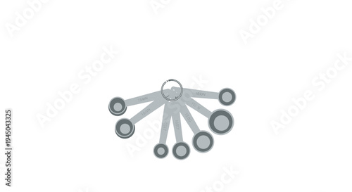 Minimalist Gray Stylized Circular Graphic with Eight Radiating Lines as a Modern Cooking Utensil Icon for Web and Mobile Platforms