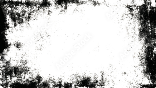 Grunge texture with black speckles and white background overlay effect