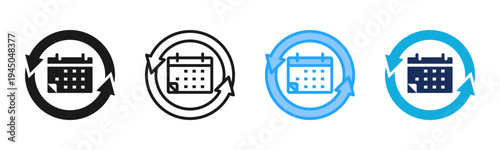 Consistency icon set multiple style collection