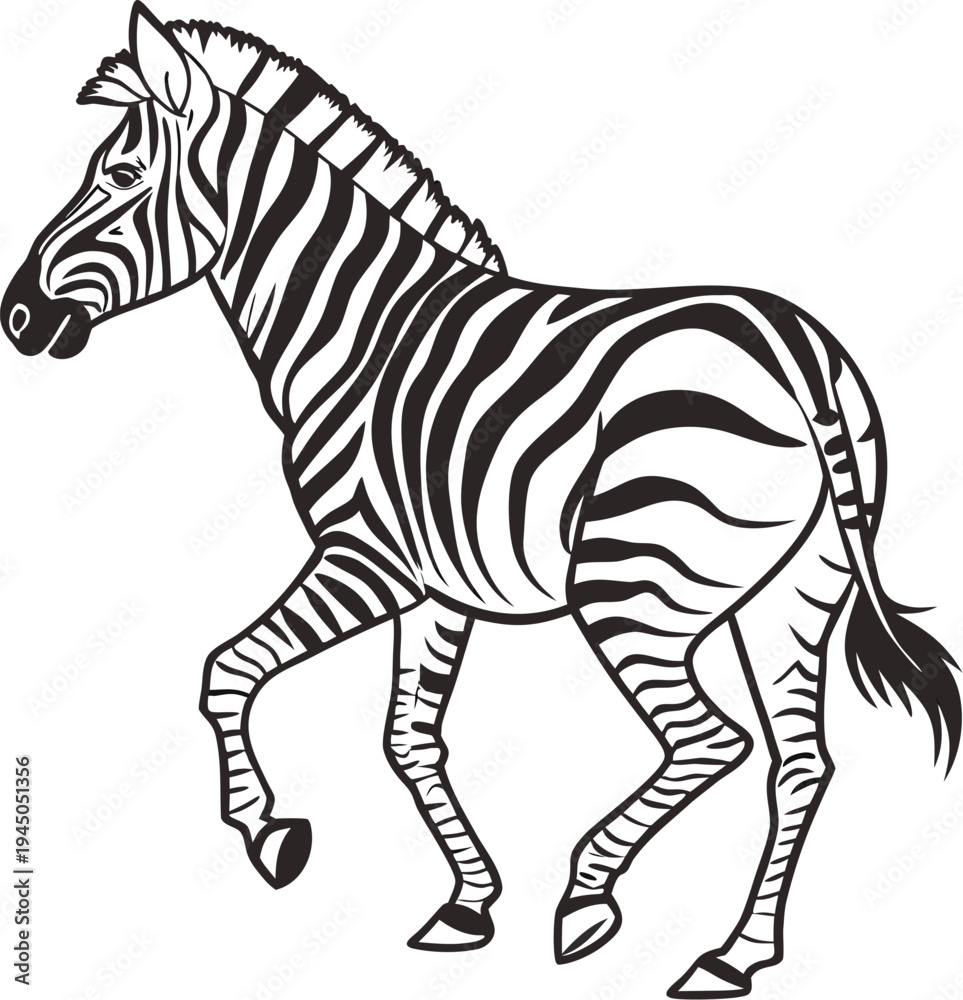 Obraz premium zebra vector illustration