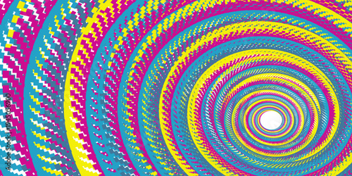 vAbstract colorful globe circle geometric pattern design and background eps10