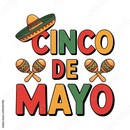 Cinco de mayo Meican holiday greeting card poster