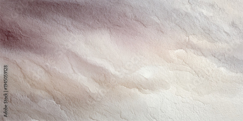 A close-up abstract texture of white cotton wool mimics a frozen winter surface with the delicate, soft pattern of cold snow and clouds under a pale blue sky