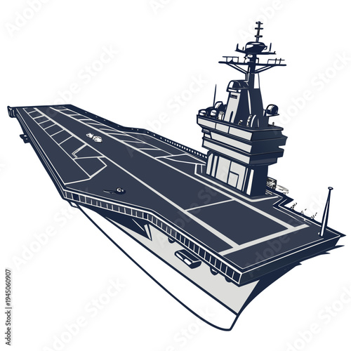 Detailed Aircraft Carrier navy ship naval vessel military ship