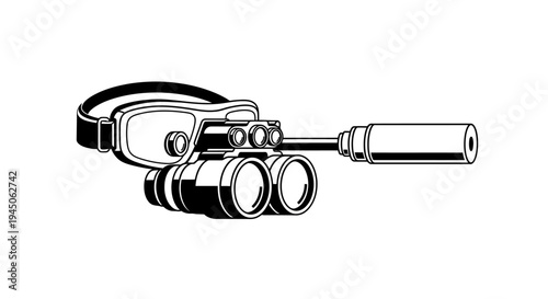 Surgical Loupes with LED Light, Dental Magnifier Glasses, Magnifying Eyewear for Professionals