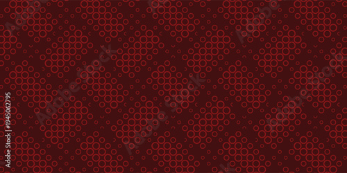Abstract background with deep maroon repeating circular diagonal patterns.