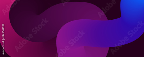 abstract gradient shapes in purple and blue hues