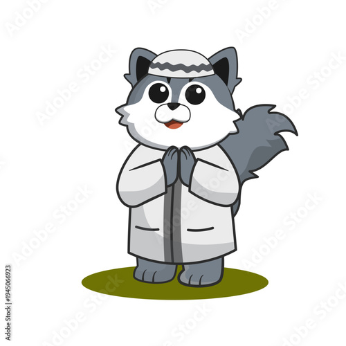 wolf cute animals greetings