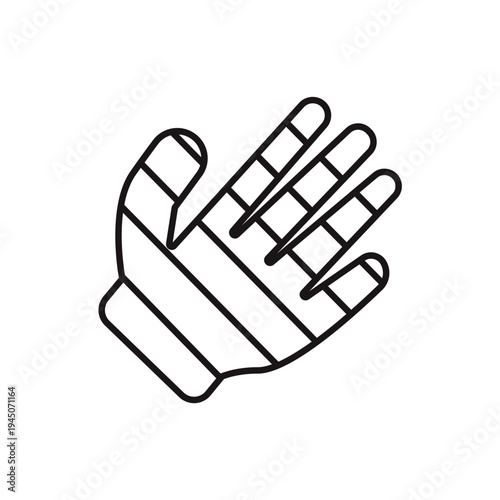 hand icons minimalist flat style design, hand Vector illustration on white background