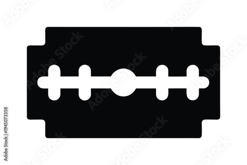 Razor blade silhouette vector, Blade razor icon