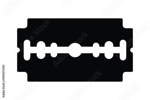 Razor blade silhouette vector, Blade razor icon