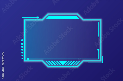 A visual composition of glowing shapes ideal for design and tech displays.