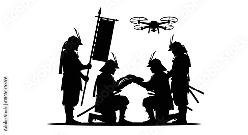 Samurai Drone Technology Fusion: Ancient Warriors Embrace Modern Drone Surveillance
