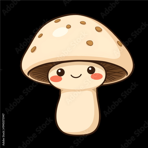 funny cartoon mushroom