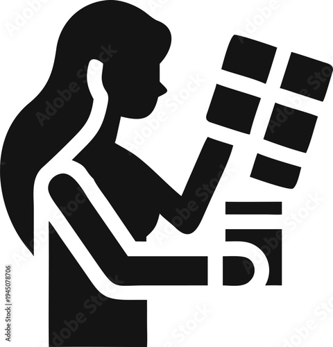 Professional Woman Examining Medical X Ray Films for Diagnosis and Analysis