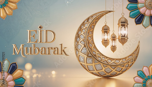 Eid Mubarak greeting cards