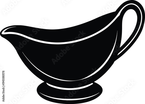 Elegant Gravy Boat Servingware Tabletop Design