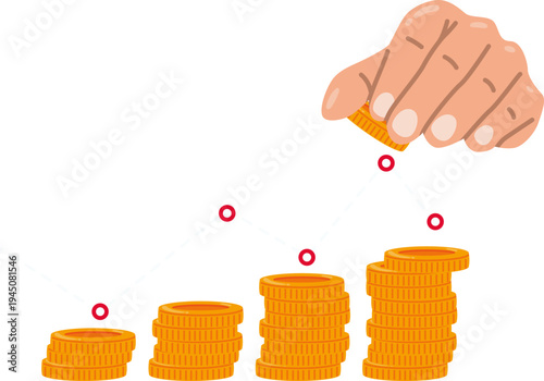 Hand Pressing Coins To Increase Investment Value