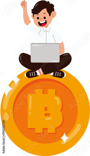 Men Excited to Profit From Crypto Investments