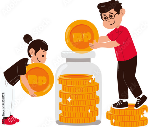 Ilustrasi Bekerja Sama Mengelola Investasi Dan Keuangan