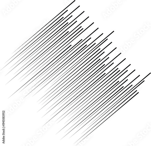 Speed Lines in arrow Form . Vector Illustration .Technology  Logo . Design element . Abstract Geometric shape . 