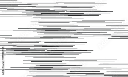 Speed Lines in arrow Form . Vector Illustration .Technology  Logo . Design element . Abstract Geometric shape . horizontal motion speed lines