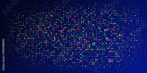 Wallpaper Mural Digital Technology Colorful Blue Pixels Background. Digital Data Square Blue Pattern. Blue Digital Pixel Mosaic Pattern. Vector Illustration. Torontodigital.ca