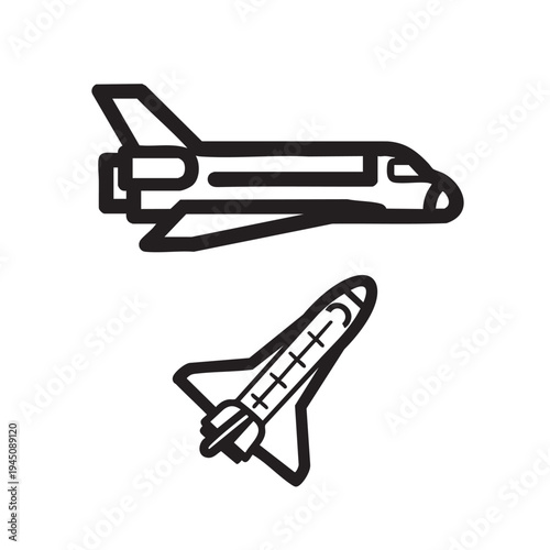 Two spacecraft in different positions