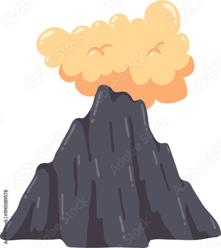 Foto Volcano Disaster Producing Huge Volcanic Ash Cloud