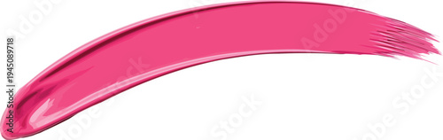 Vector  illustration of Pink paint stroke isolated on transparent background