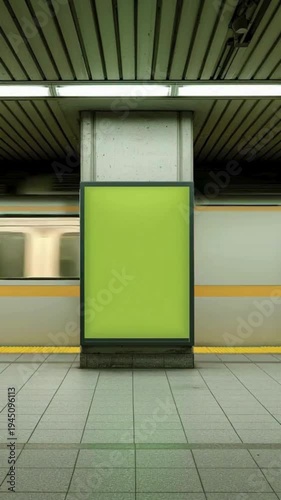 Vertical Subway billboard