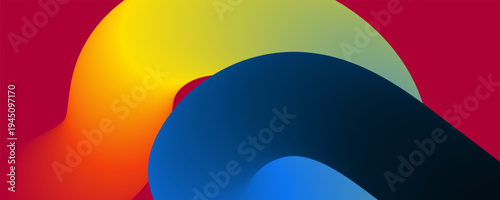 Abstract Colorful Swirling Shapes for Artistic and Creative Designs