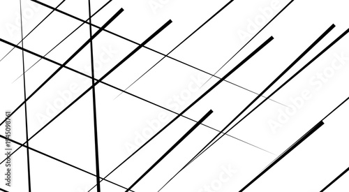 Random geometric line pattern on a transparent background. Random chaotic lines abstract geometric patterns of modern design.