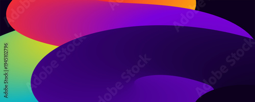 Colorful abstract modern digital illustration design