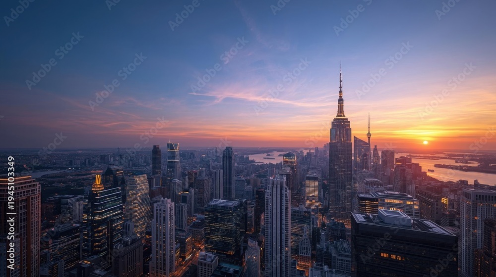 Obraz premium modern city skyline representing economic progress