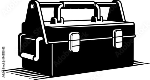 a classic toolbox silhouette