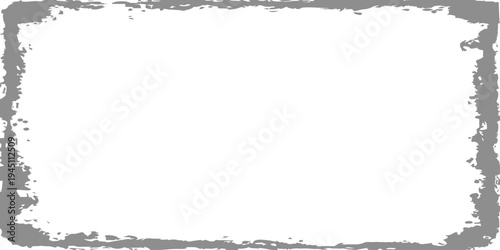 Vintage black grunge frame with an ornate floral pattern and dirty paint textures on an antique paper border vector element for your design