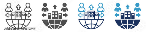 outsourcing multi purpose icon set