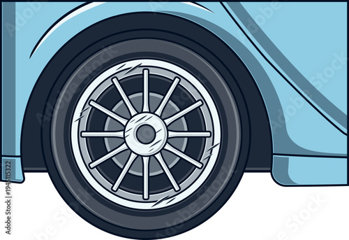 Velg Roda Mobil Lecet Kena Trotoar