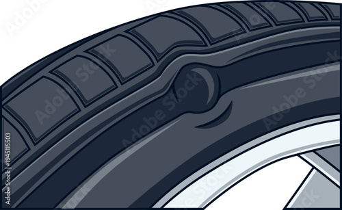 Ban Mobil Benjol / Pecah Samping