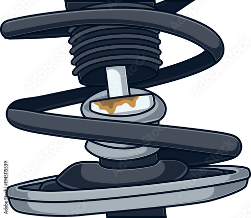 Kerusakan Per Suspensi Mobil / Shockbreaker Bocor