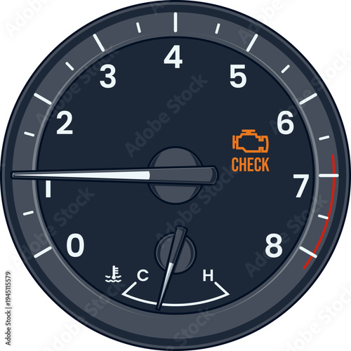Lampu Peringatan Check Engine Dashboard Mobil Menyala