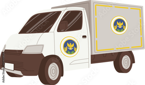 Truk Pengantar Program Makanan Bergizi Gratis ke Sekolah