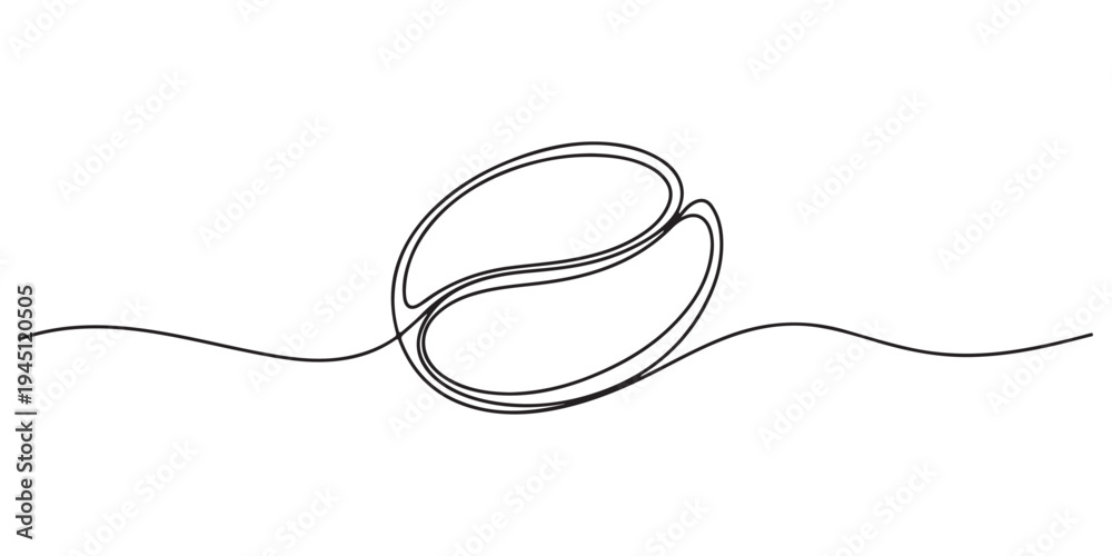 Obraz premium continuous line of coffee beans. one line drawing of coffee beans. line art of coffee beans. one line Icon drawing, Continuous one line drawing of coffee beans. Roasted coffee beans line art vector.