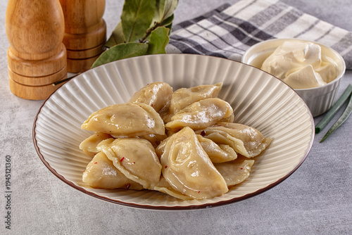 Photos Traditiolal vareniki - stuffed dumplings with potato